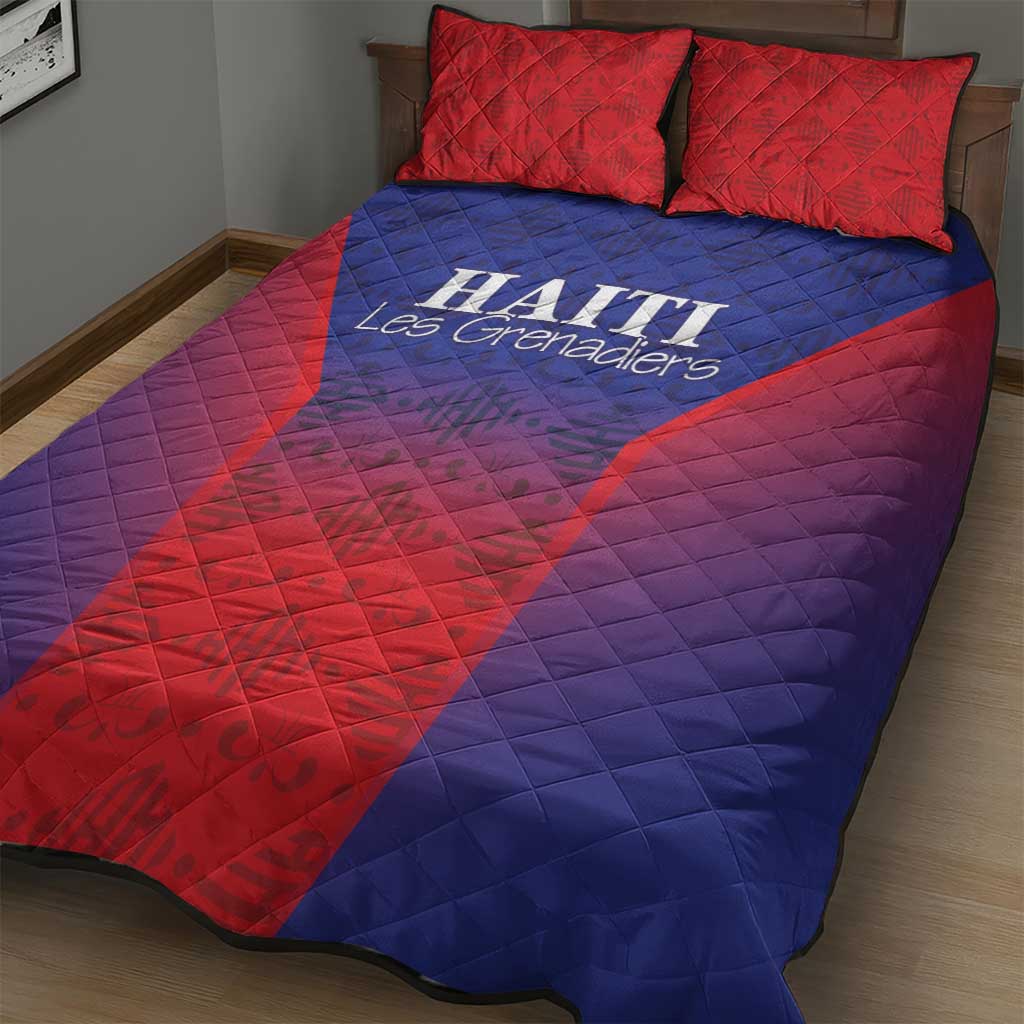 Haiti Football Quilt Bed Set Sporty Style - Wonder Print Shop