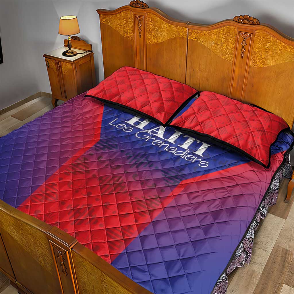Haiti Football Quilt Bed Set Sporty Style - Wonder Print Shop