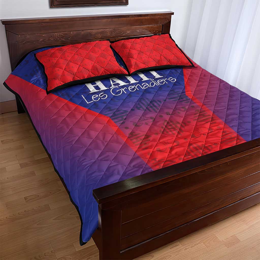 Haiti Football Quilt Bed Set Sporty Style - Wonder Print Shop
