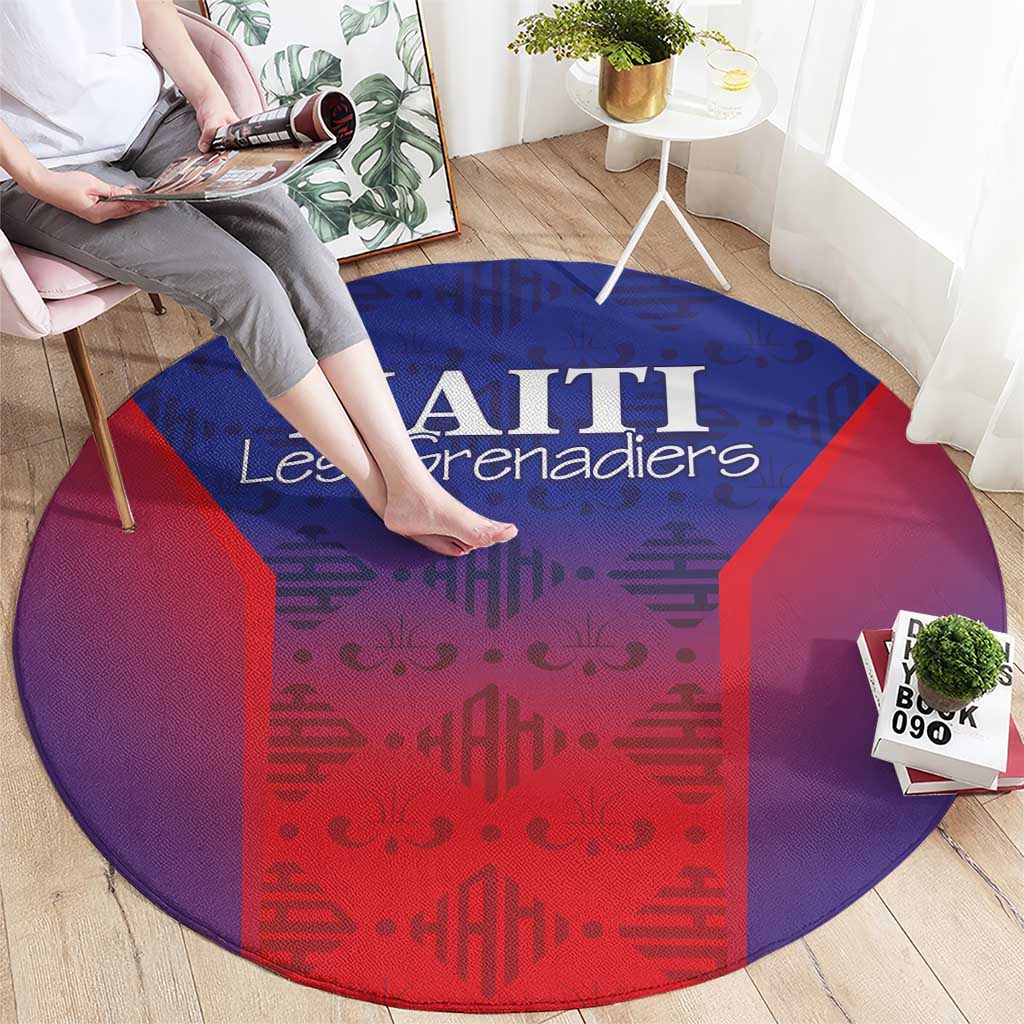 Haiti Football Round Carpet Sporty Style - Wonder Print Shop