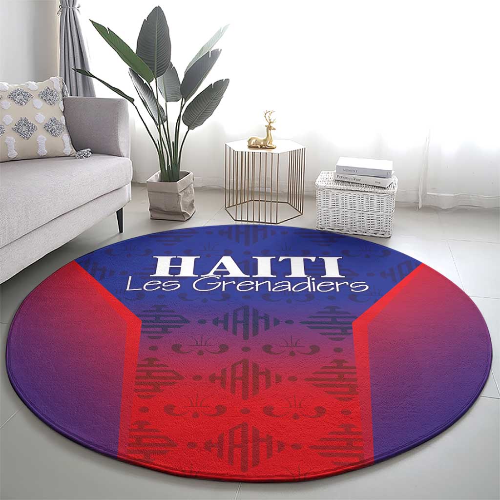 Haiti Football Round Carpet Sporty Style - Wonder Print Shop