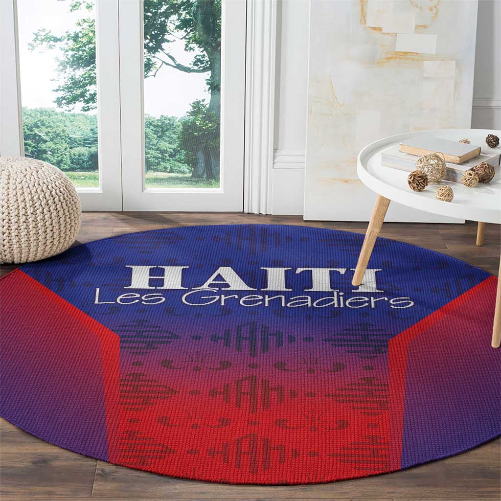 Haiti Football Round Carpet Sporty Style - Wonder Print Shop