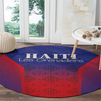 Haiti Football Round Carpet Sporty Style - Wonder Print Shop