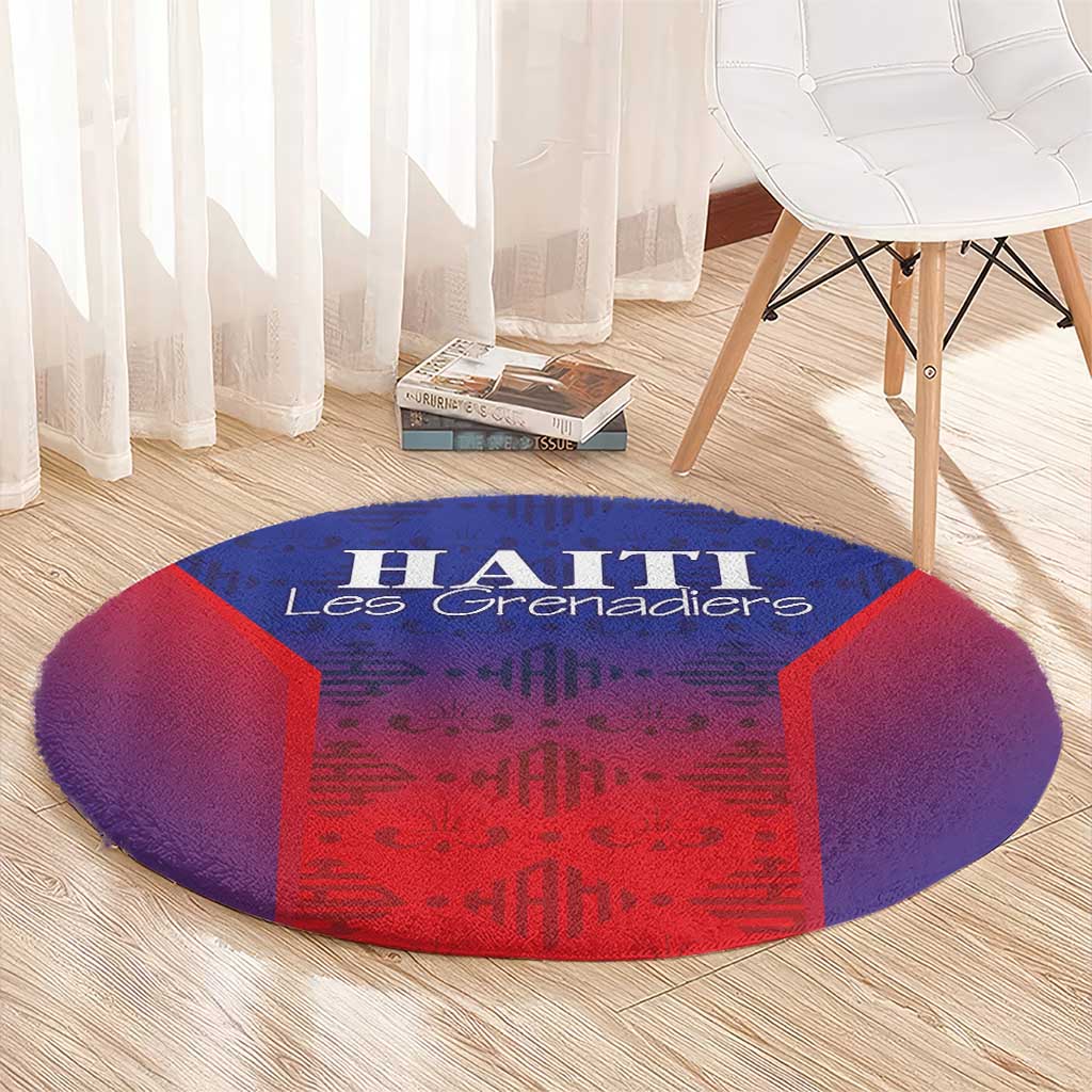 Haiti Football Round Carpet Sporty Style - Wonder Print Shop