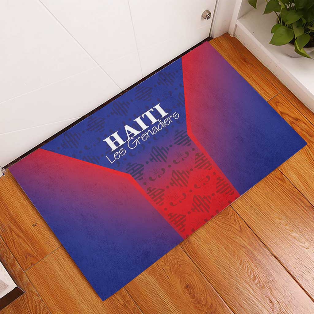 Haiti Football Rubber Doormat Sporty Style - Wonder Print Shop