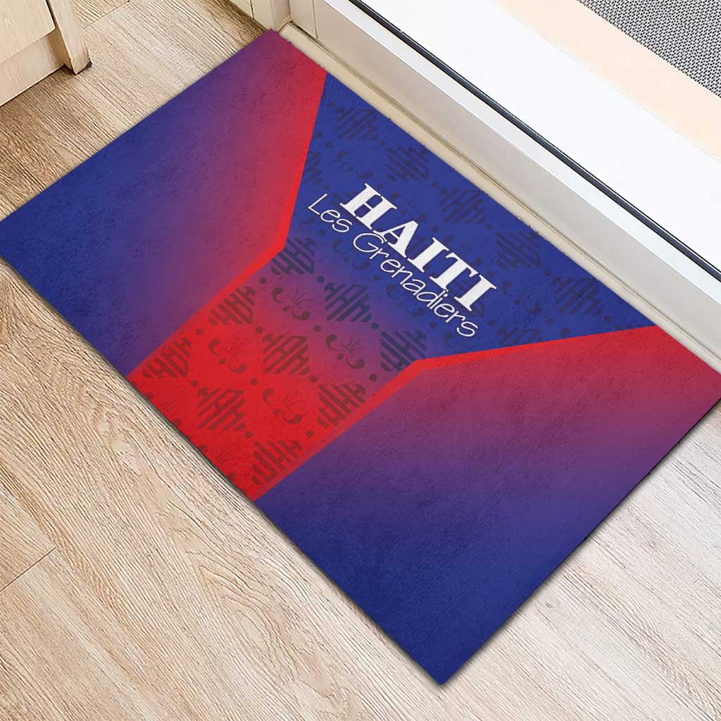 Haiti Football Rubber Doormat Sporty Style - Wonder Print Shop