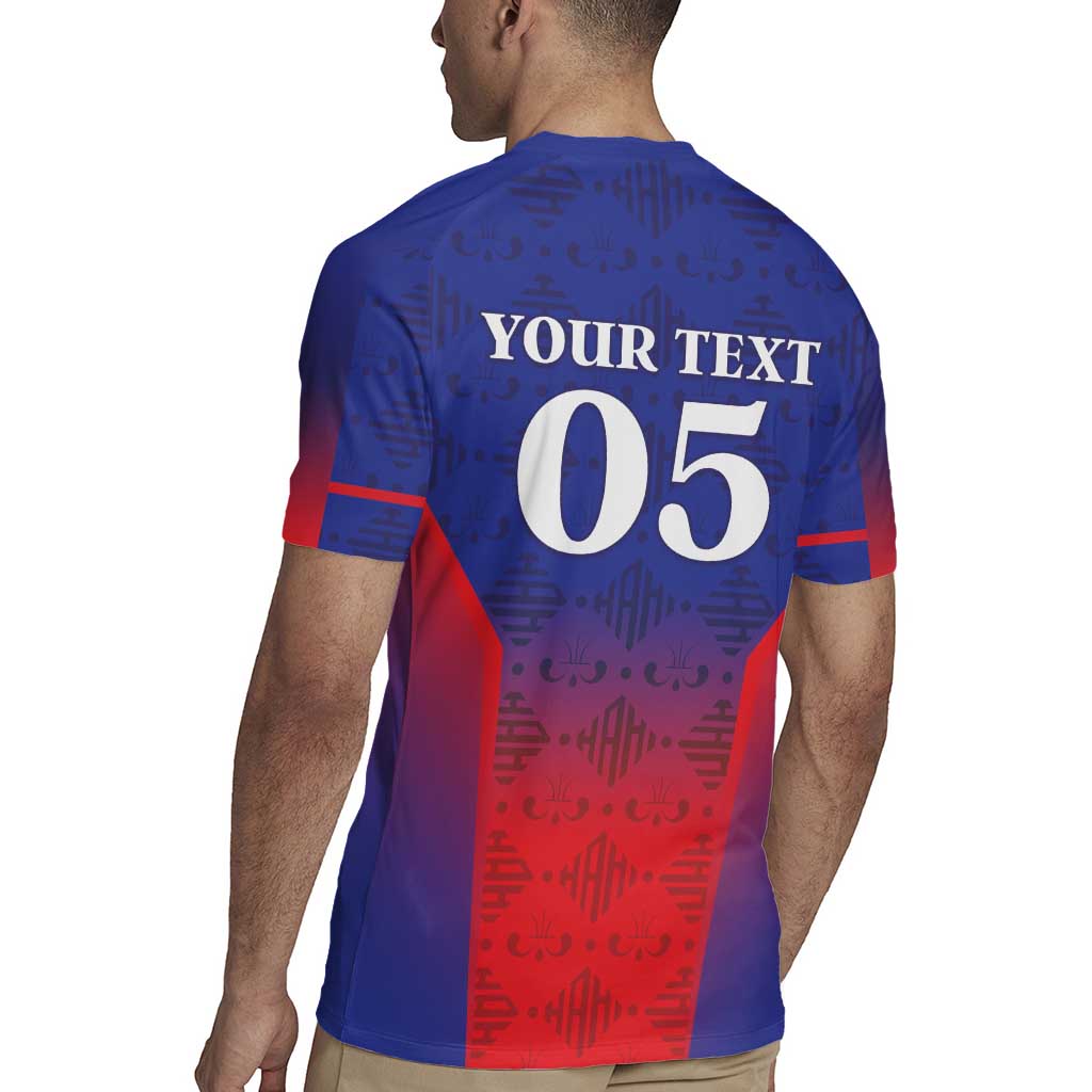 Custom Haiti Football Rugby Jersey Sporty Style - Wonder Print Shop