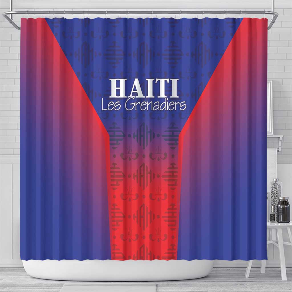 Haiti Football Shower Curtain Sporty Style - Wonder Print Shop