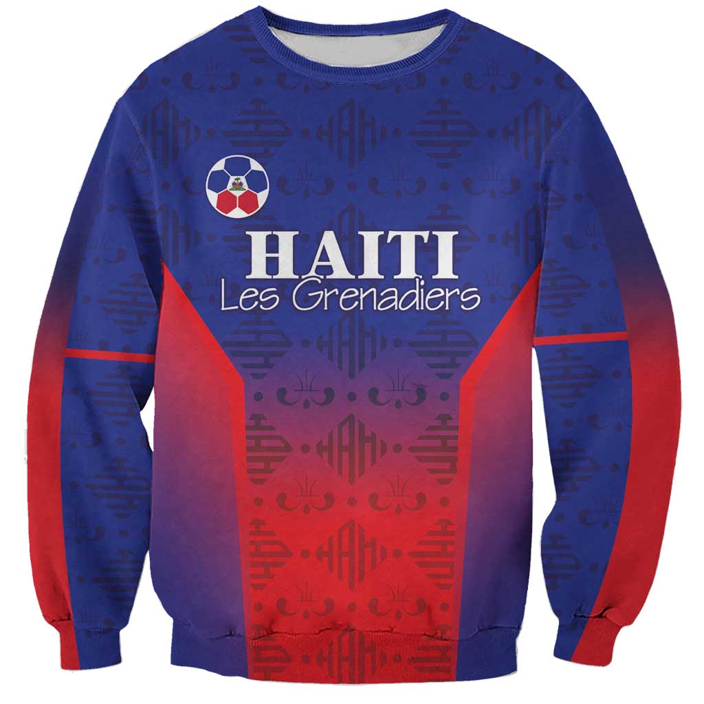 Custom Haiti Football Sweatshirt Sporty Style - Wonder Print Shop