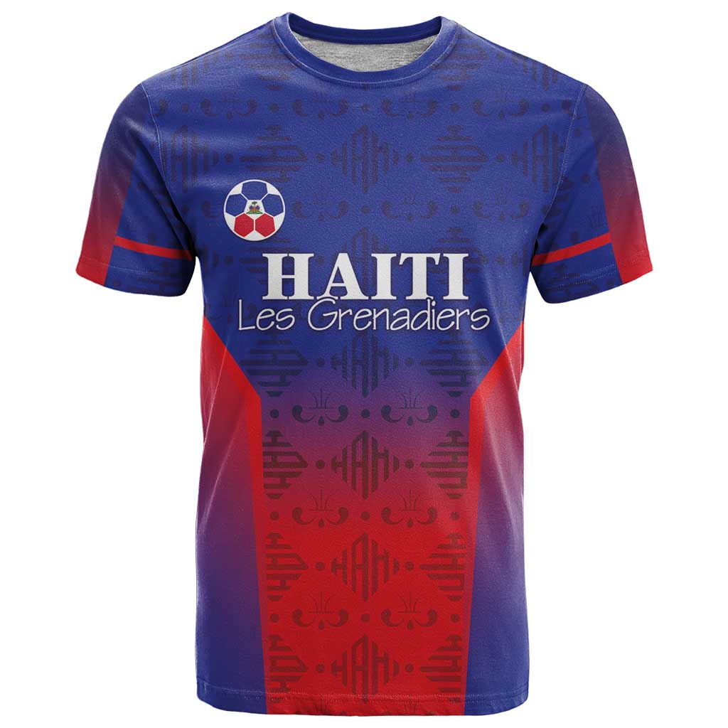Custom Haiti Football T Shirt Sporty Style - Wonder Print Shop