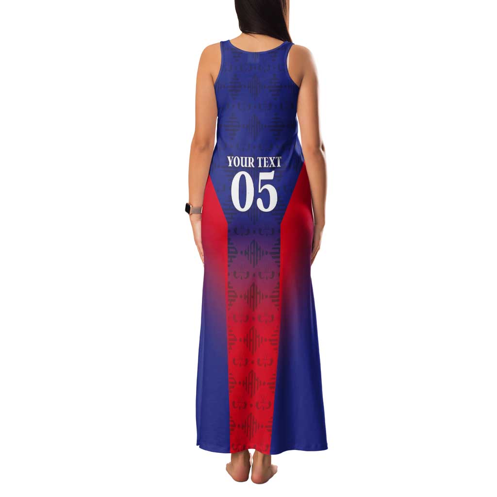 Custom Haiti Football Tank Maxi Dress Sporty Style - Wonder Print Shop