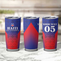 Custom Haiti Football Tumbler Cup Sporty Style - Wonder Print Shop