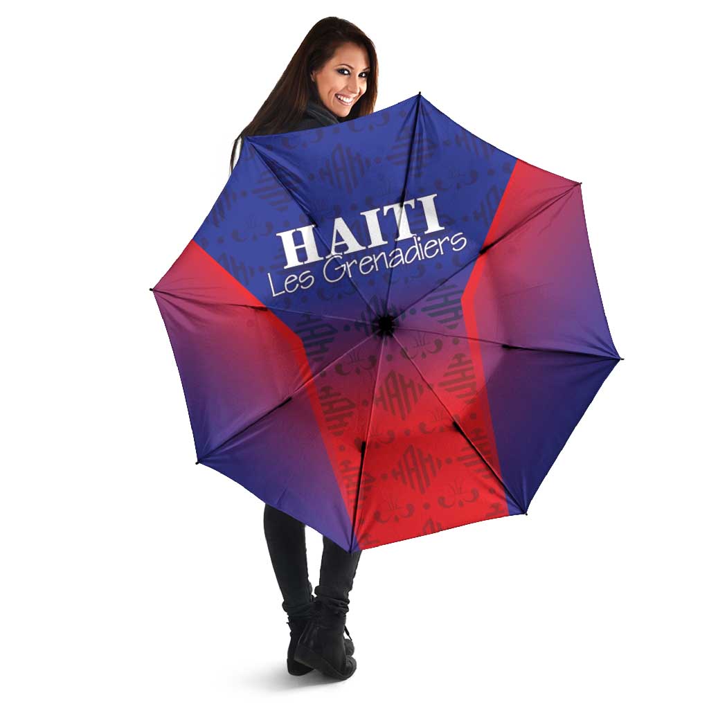 Haiti Football Umbrella Sporty Style - Wonder Print Shop
