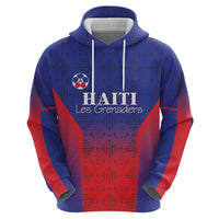 Custom Haiti Football Zip Hoodie Sporty Style - Wonder Print Shop