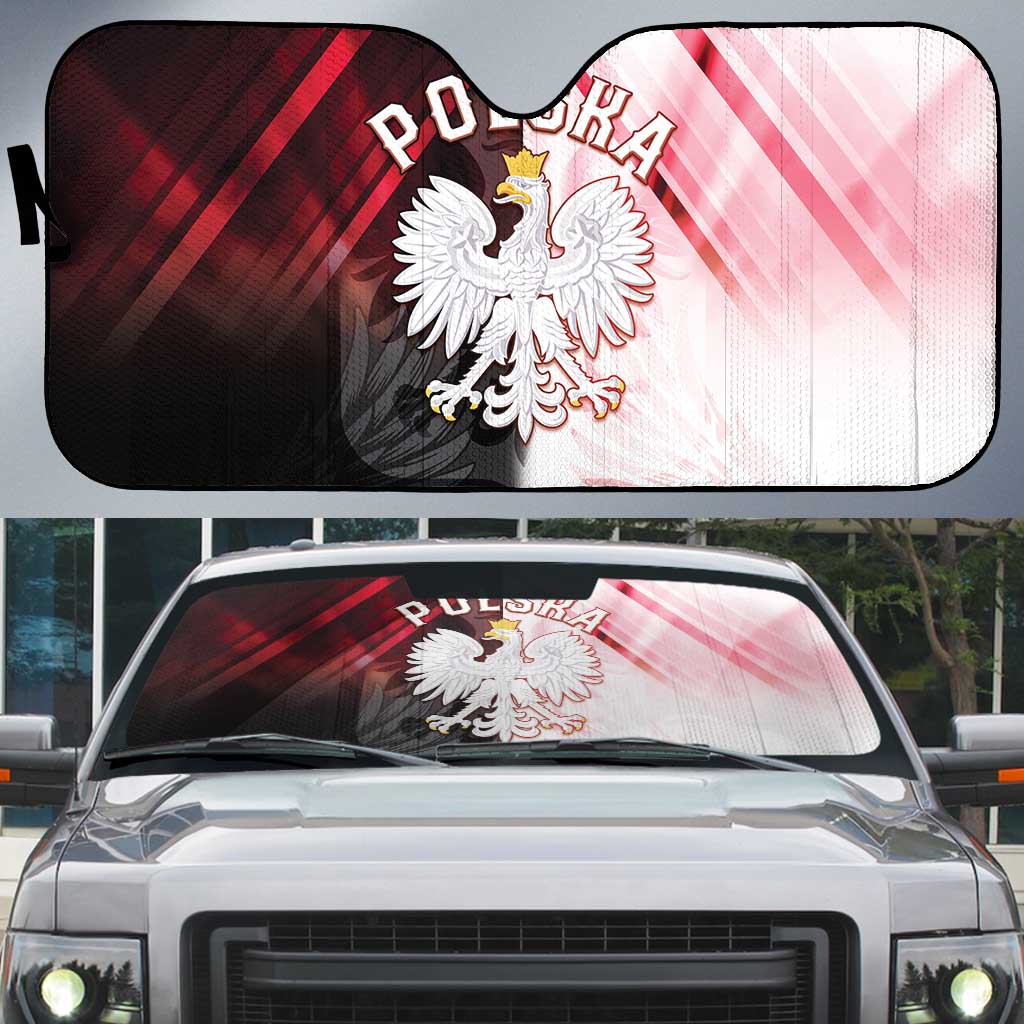 Poland Crowned Eagle Auto Sun Shade Special Style - Wonder Print Shop
