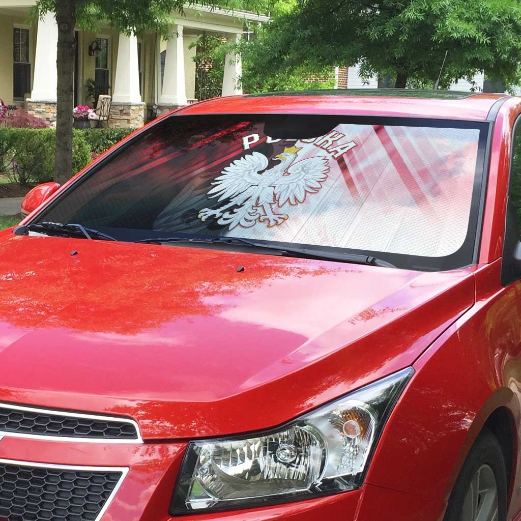 Poland Crowned Eagle Auto Sun Shade Special Style - Wonder Print Shop