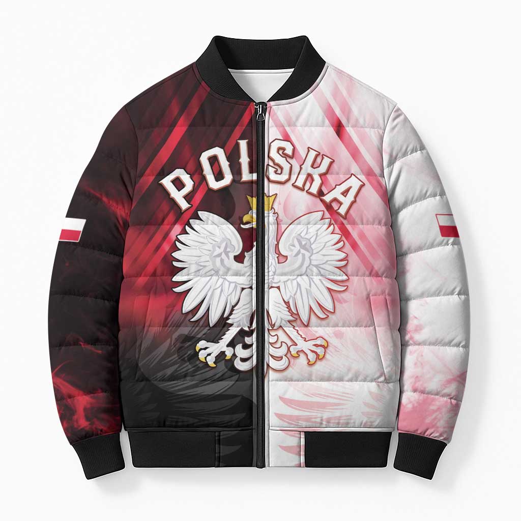 Personalized Poland Crowned Eagle Bomber Puffer Jacket Special Style - Wonder Print Shop