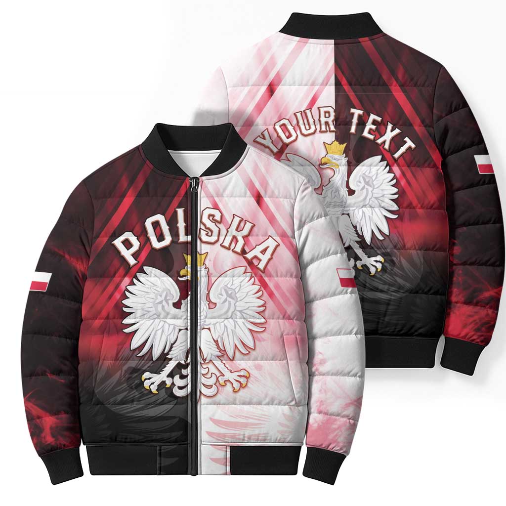Personalized Poland Crowned Eagle Bomber Puffer Jacket Special Style - Wonder Print Shop