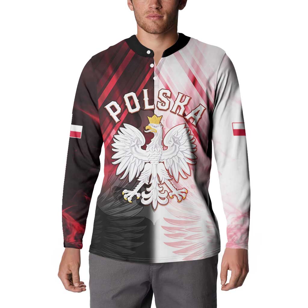 Personalized Poland Crowned Eagle Button Sweatshirt Special Style - Wonder Print Shop