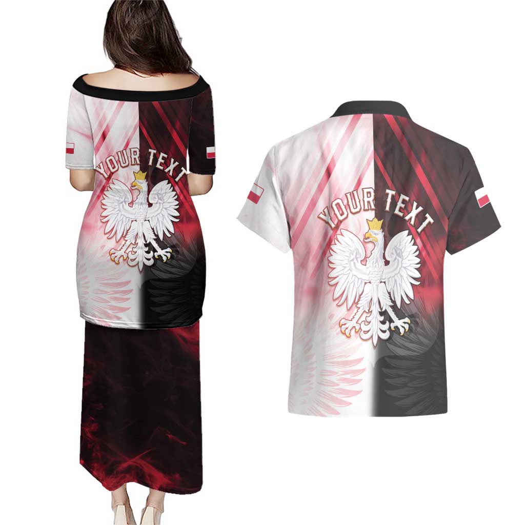 Personalized Poland Crowned Eagle Couples Matching Puletasi and Hawaiian Shirt Special Style - Wonder Print Shop