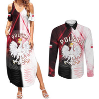 Personalized Poland Crowned Eagle Couples Matching Summer Maxi Dress and Long Sleeve Button Shirt Special Style - Wonder Print Shop