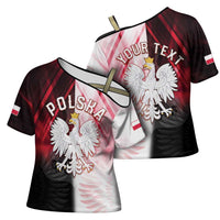Personalized Poland Crowned Eagle Cross Shoulder Shirt Special Style - Wonder Print Shop