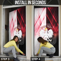 Personalized Poland Crowned Eagle Door Cover Special Style - Wonder Print Shop