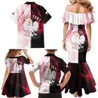 Personalized Poland Crowned Eagle Family Matching Mermaid Dress and Hawaiian Shirt Special Style - Wonder Print Shop