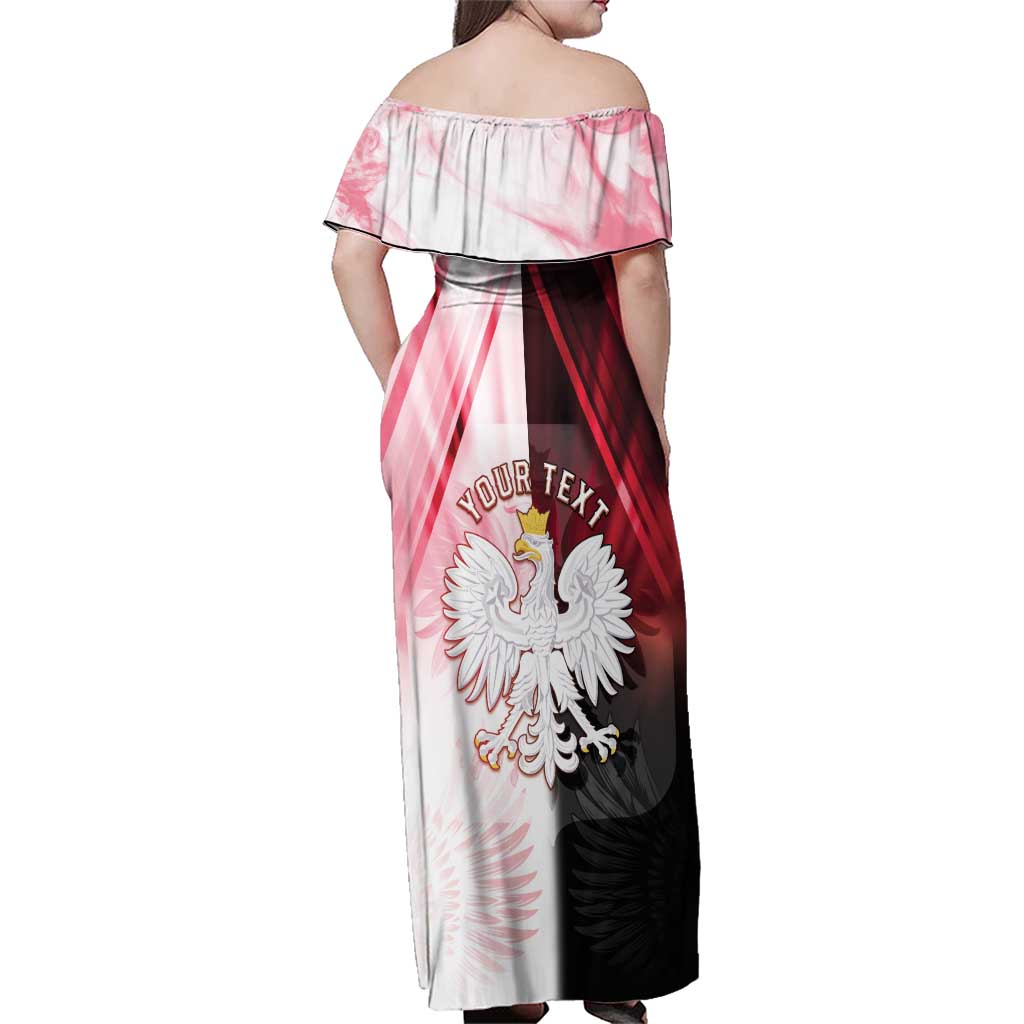 Personalized Poland Crowned Eagle Family Matching Off Shoulder Maxi Dress and Hawaiian Shirt Special Style - Wonder Print Shop