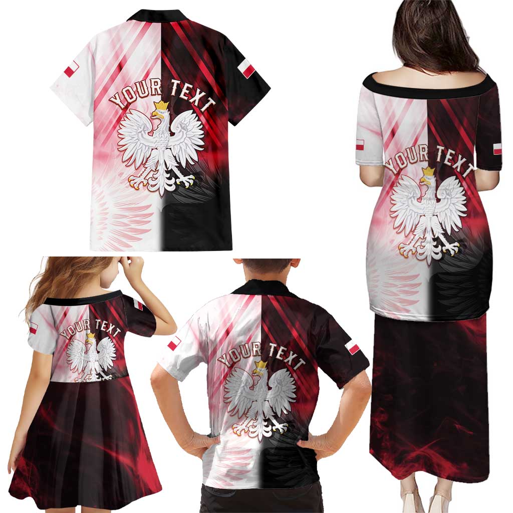 Personalized Poland Crowned Eagle Family Matching Puletasi and Hawaiian Shirt Special Style - Wonder Print Shop