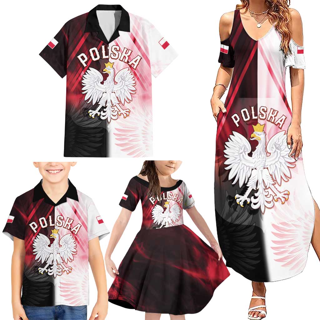 Personalized Poland Crowned Eagle Family Matching Summer Maxi Dress and Hawaiian Shirt Special Style - Wonder Print Shop