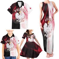 Personalized Poland Crowned Eagle Family Matching Tank Maxi Dress and Hawaiian Shirt Special Style - Wonder Print Shop