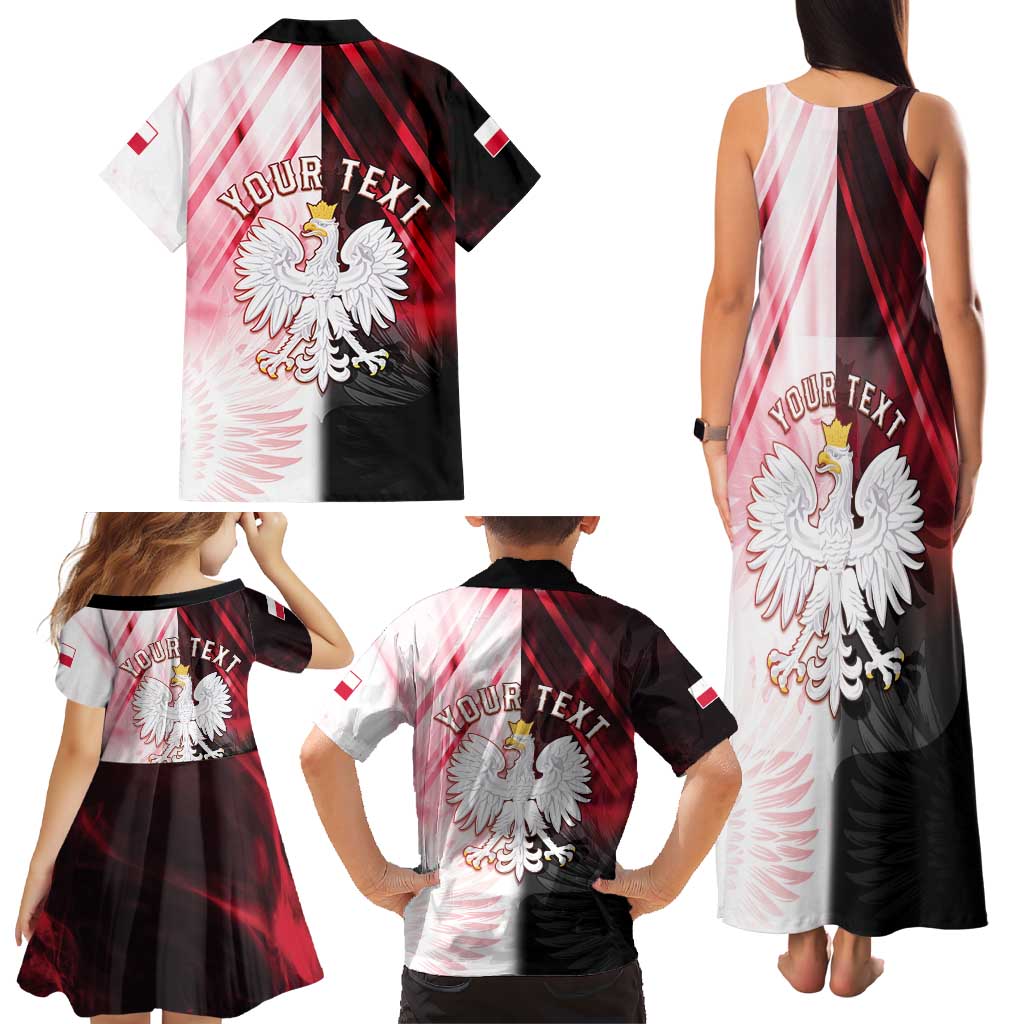 Personalized Poland Crowned Eagle Family Matching Tank Maxi Dress and Hawaiian Shirt Special Style - Wonder Print Shop