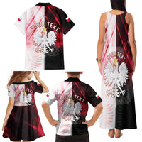 Personalized Poland Crowned Eagle Family Matching Tank Maxi Dress and Hawaiian Shirt Special Style - Wonder Print Shop