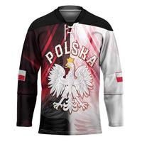 Personalized Poland Crowned Eagle Hockey Jersey Special Style - Wonder Print Shop