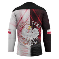 Personalized Poland Crowned Eagle Hockey Jersey Special Style - Wonder Print Shop