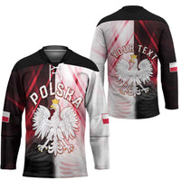 Personalized Poland Crowned Eagle Hockey Jersey Special Style - Wonder Print Shop