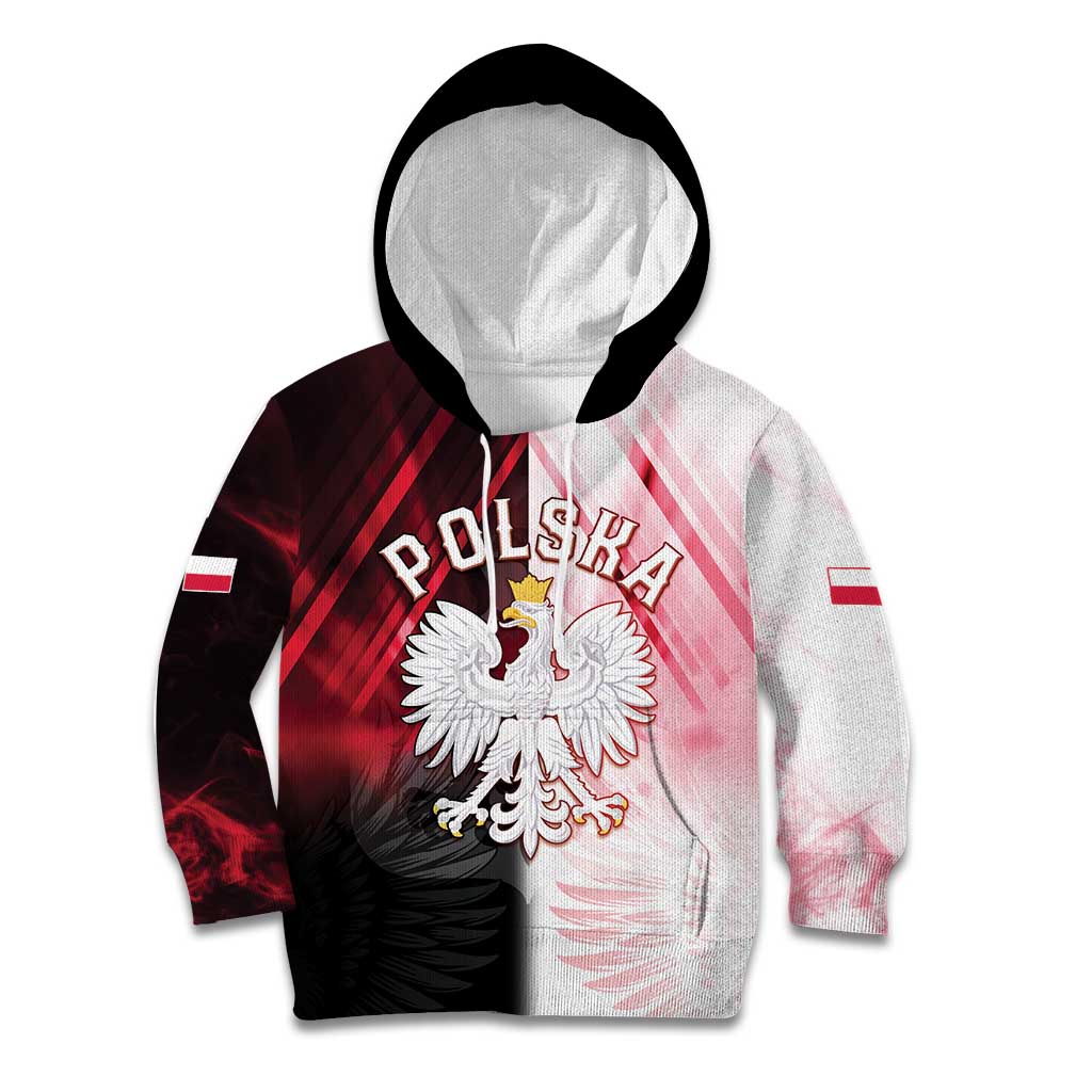 Personalized Poland Crowned Eagle Kid Hoodie Special Style - Wonder Print Shop