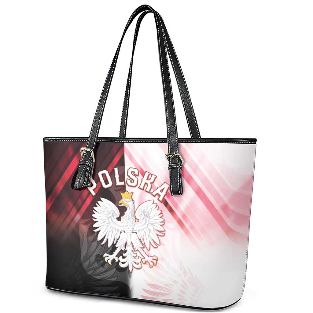 Poland Crowned Eagle Leather Tote Bag Special Style - Wonder Print Shop