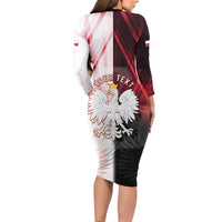 Personalized Poland Crowned Eagle Long Sleeve Bodycon Dress Special Style - Wonder Print Shop