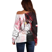 Personalized Poland Crowned Eagle Off Shoulder Sweater Special Style - Wonder Print Shop
