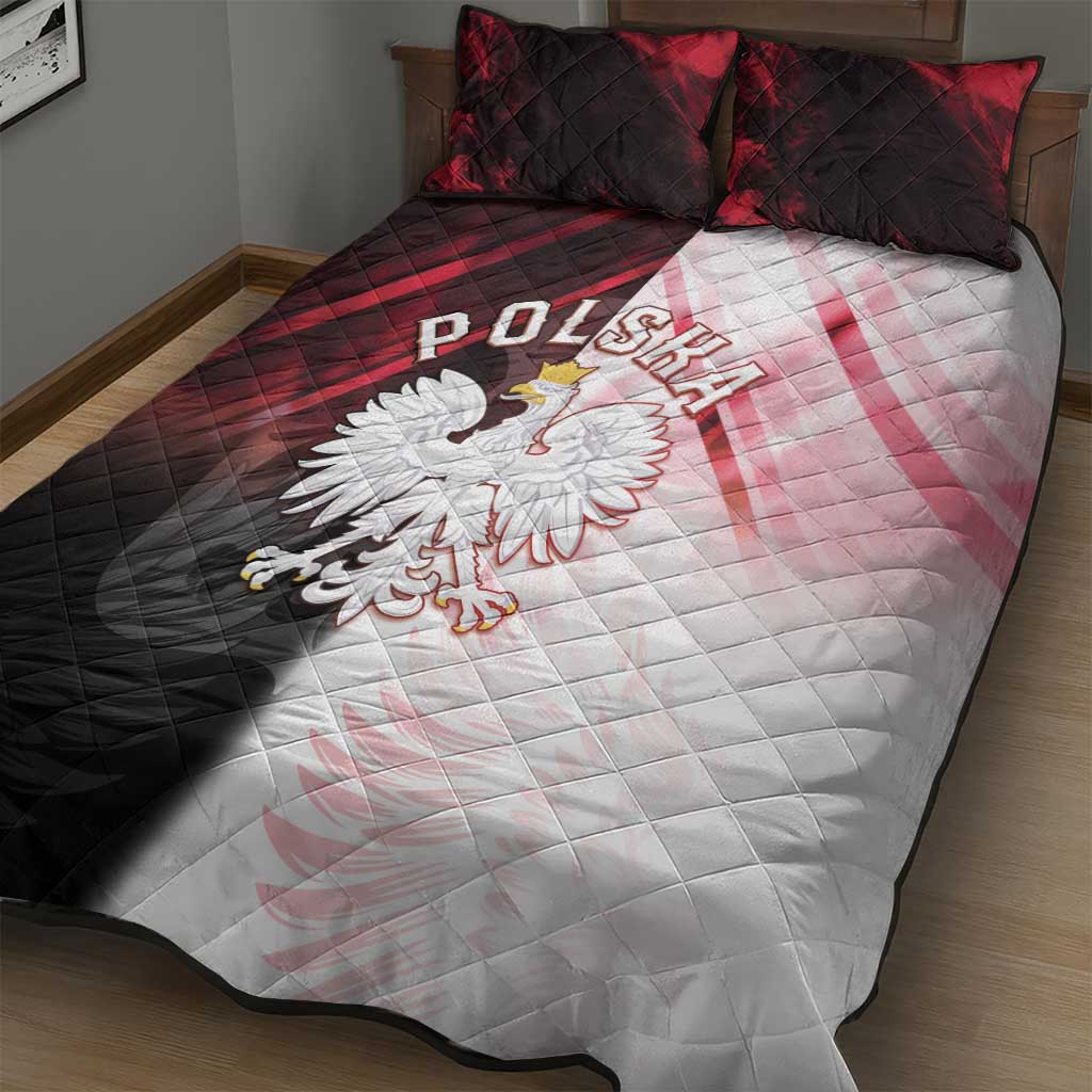 Poland Crowned Eagle Quilt Bed Set Special Style - Wonder Print Shop