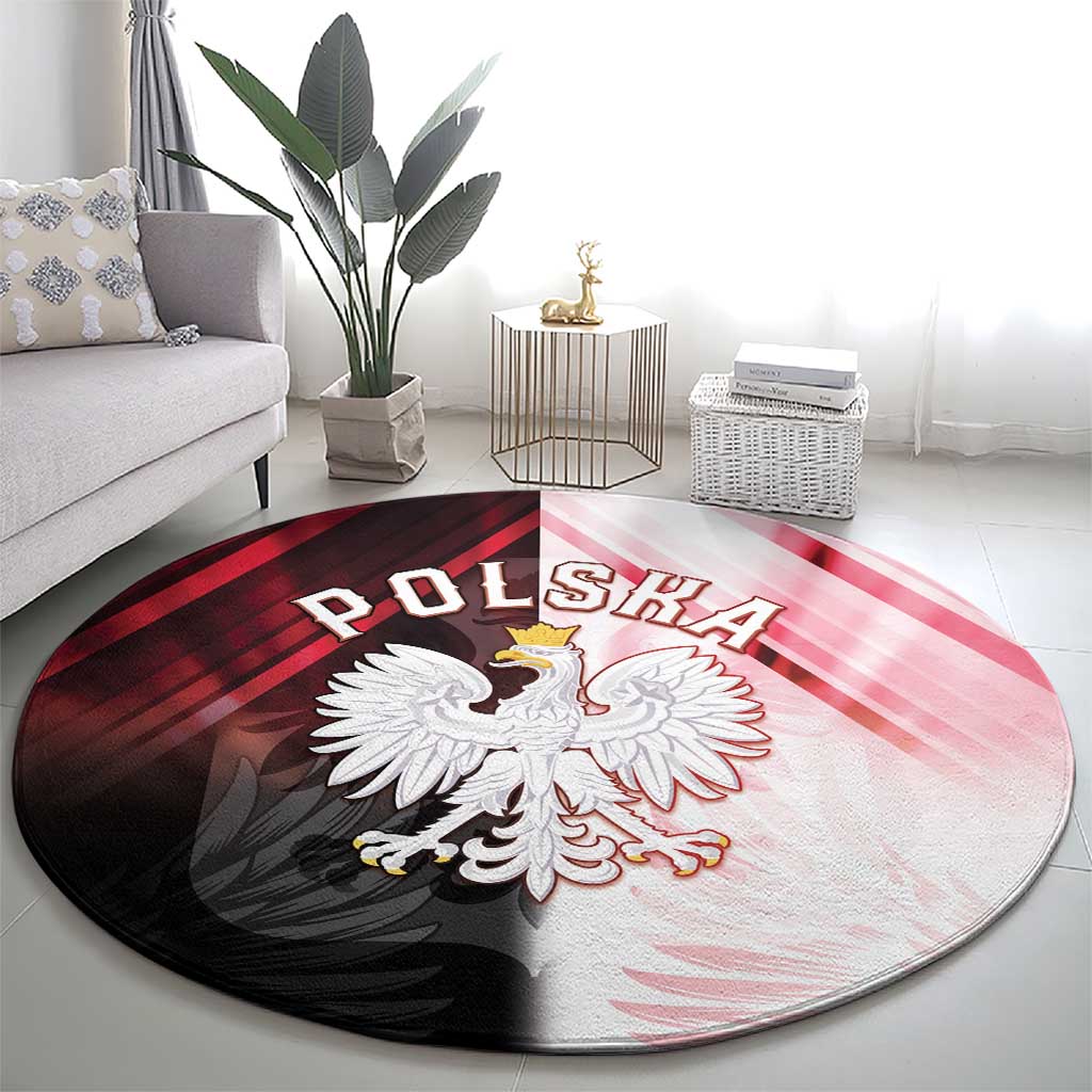 Poland Crowned Eagle Round Carpet Special Style - Wonder Print Shop