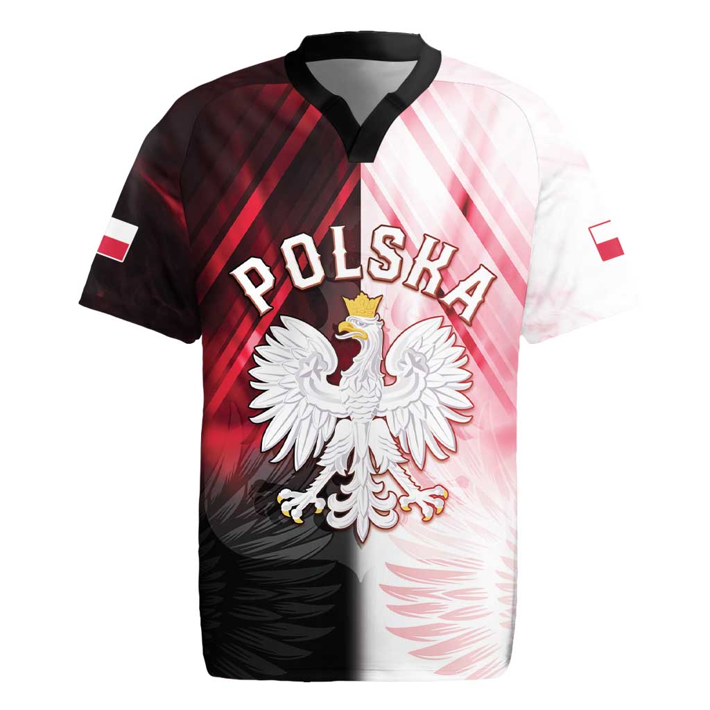 Personalized Poland Crowned Eagle Rugby Jersey Special Style - Wonder Print Shop