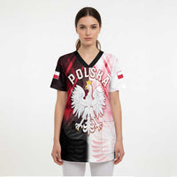 Personalized Poland Crowned Eagle Scrub Top Special Style - Wonder Print Shop
