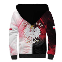 Personalized Poland Crowned Eagle Sherpa Hoodie Special Style - Wonder Print Shop