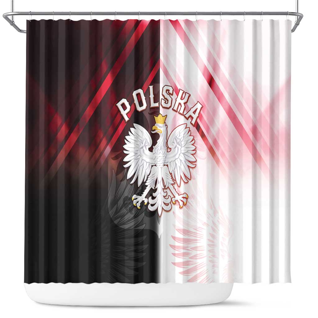 Poland Crowned Eagle Shower Curtain Special Style - Wonder Print Shop