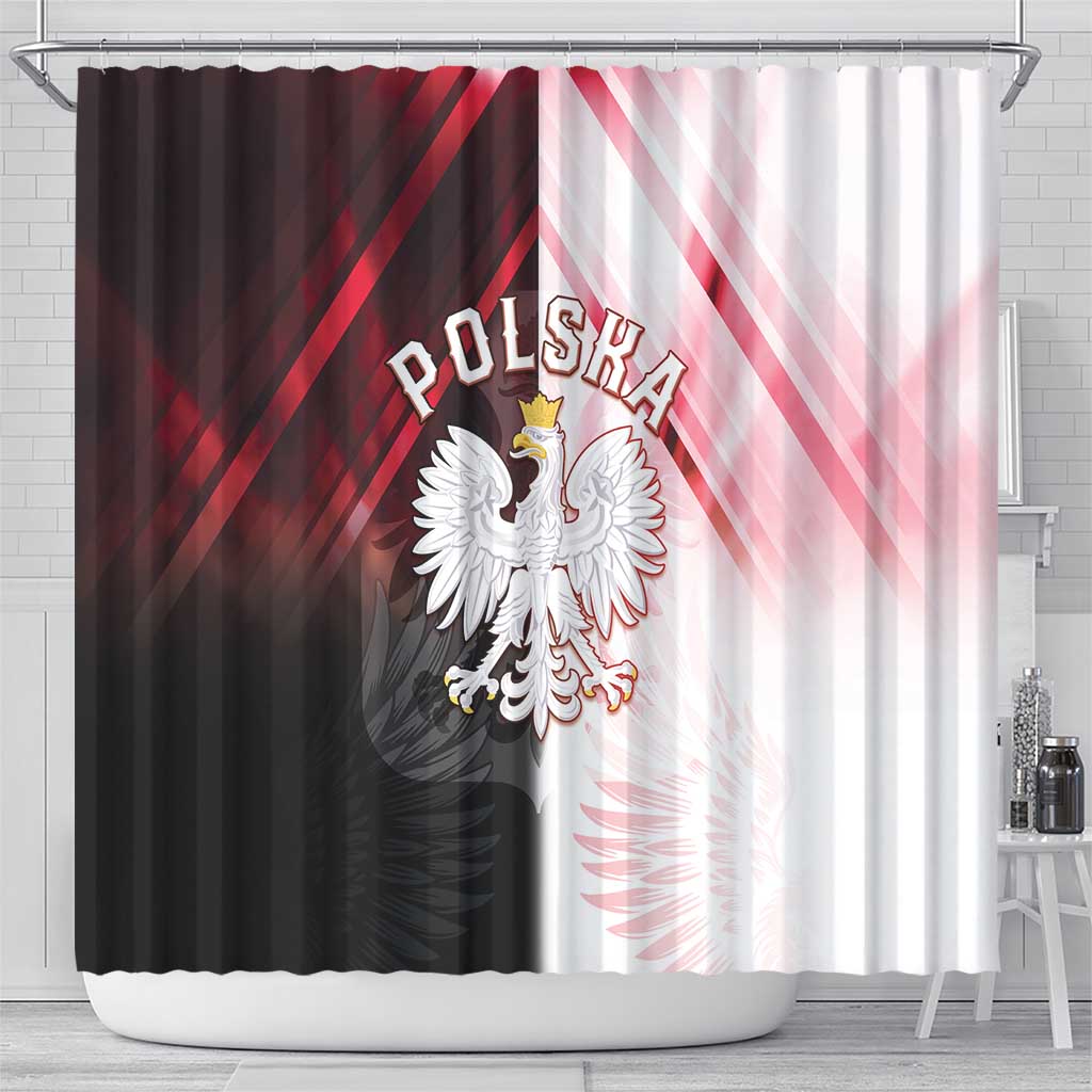 Poland Crowned Eagle Shower Curtain Special Style - Wonder Print Shop