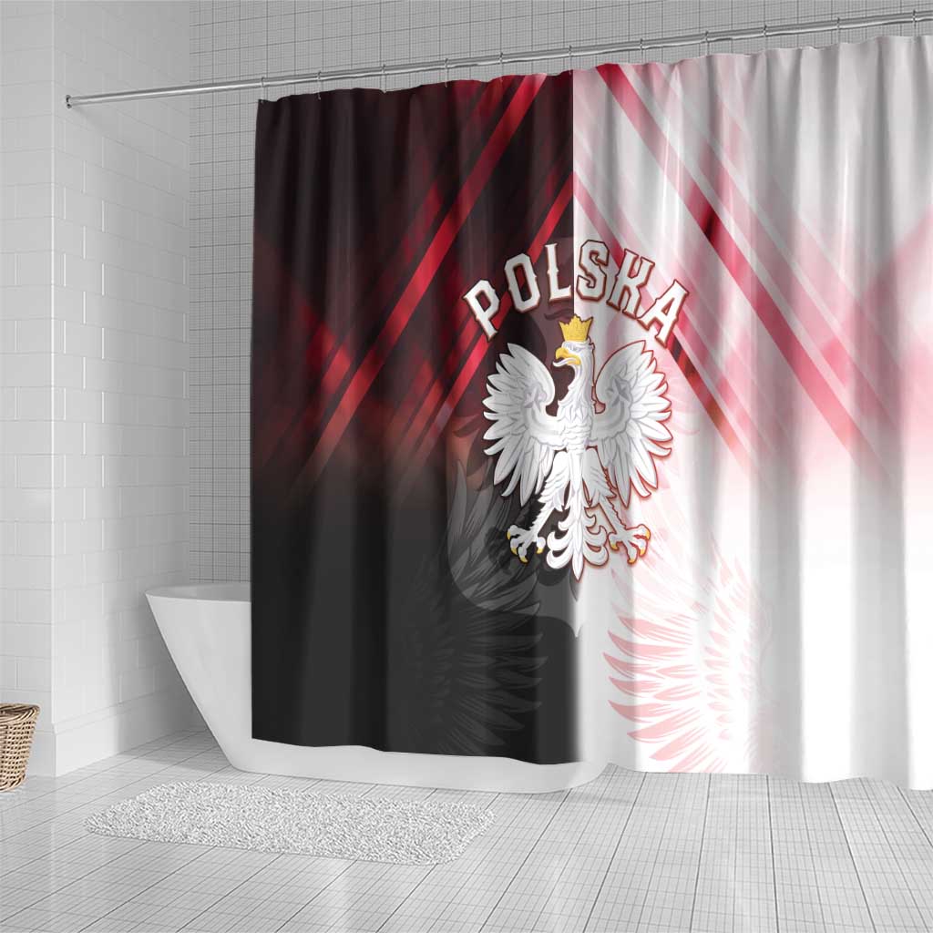 Poland Crowned Eagle Shower Curtain Special Style - Wonder Print Shop