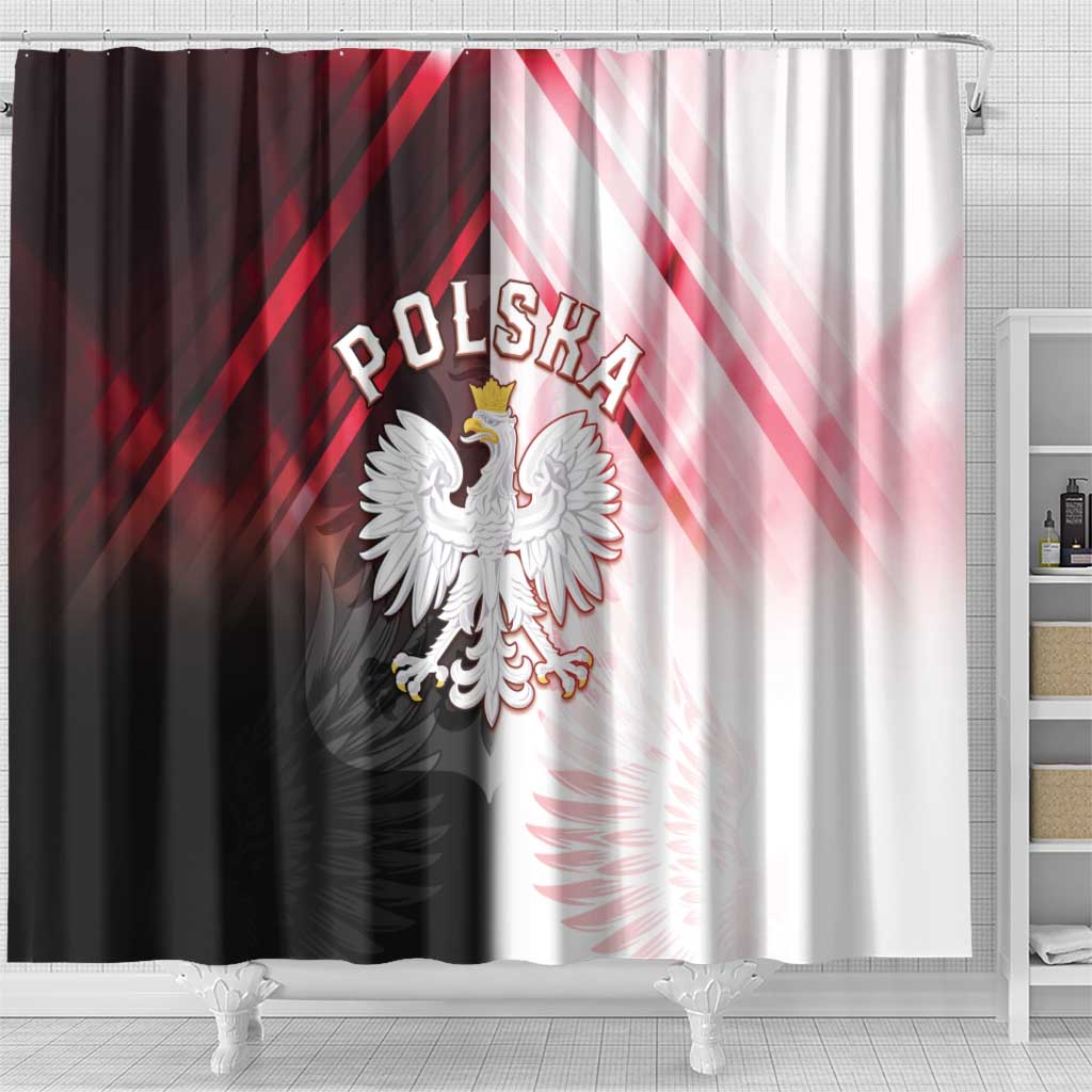 Poland Crowned Eagle Shower Curtain Special Style - Wonder Print Shop